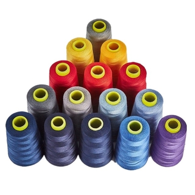 40/2 90g 160g 130g مخروط الألوان 100٪ بوليتزر خيط الخياطة لآلات الخياطة