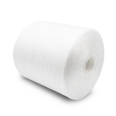 خيوط خياطة من البوليستر المغزول الأبيض الخام الأكثر مبيعًا 40/2، 20/2، 30/2، 50/2، 100%
