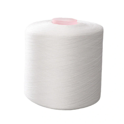 خيط 20S، 30S الأبيض الخام S Twist الخيط 100 ٪ بوليستر النواة الخيط المفروض