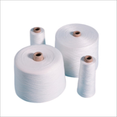 خيط 20S، 30S الأبيض الخام S Twist الخيط 100 ٪ بوليستر النواة الخيط المفروض
