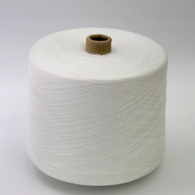 خيط 20S، 30S الأبيض الخام S Twist الخيط 100 ٪ بوليستر النواة الخيط المفروض