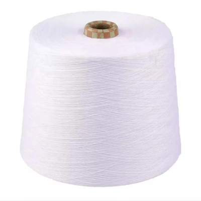 حلقة بيضاء البصرية نسج خيوط البوليستر 50/2 50/3 100 ٪ البوليستر مادة الألياف مستقرة