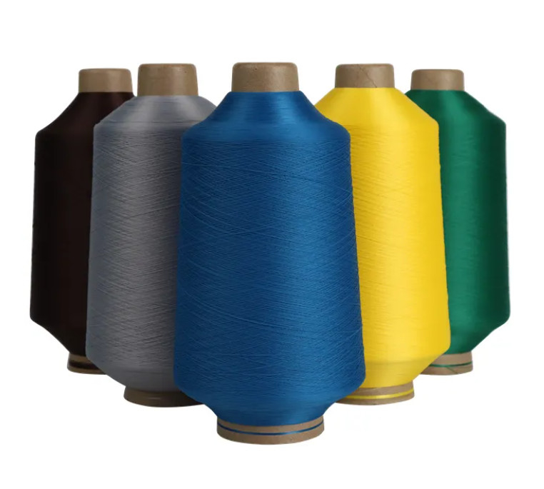 الألوان 150D/48F DTY الخيوط البوليستر للخياطة